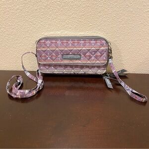 Simply Southern Wallet Wristlet Organizer Removable Strap Crossbody Purple Gray